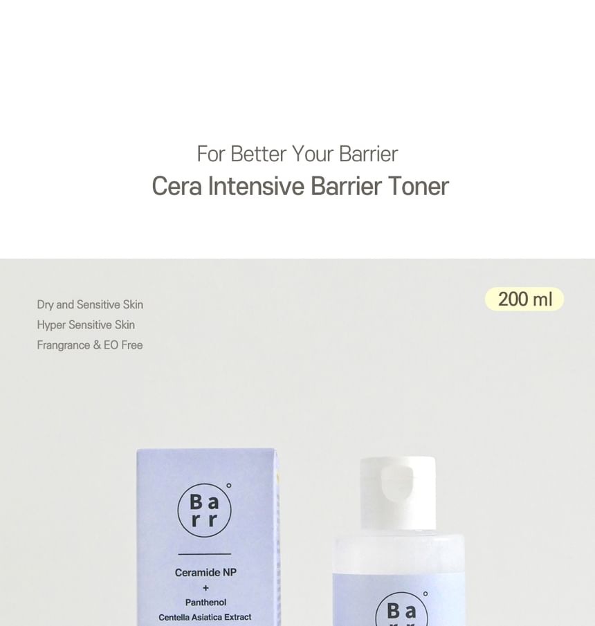 Barr - Cera Intensive Barrier Toner, 200ml, 258 g, 8809875908396