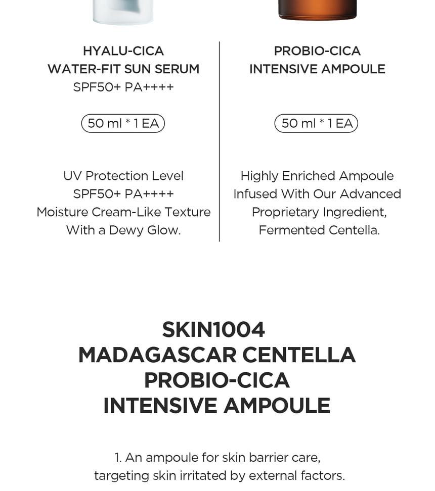 SKIN 1004 - Madagascar Centella Glow 1004 Duo Set, 2 pcs, 282 g, 8809913830344