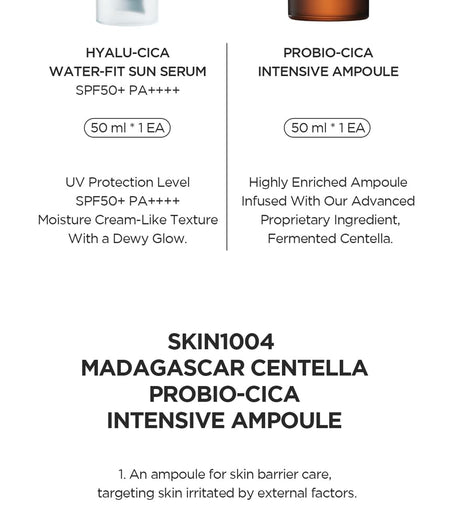 SKIN 1004 - Madagascar Centella Glow 1004 Duo Set, 2 pcs, 282 g, 8809913830344