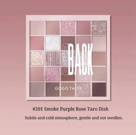 GOGO TALES - 25 Colors Eyeshadow Palette - Smoke Purple Rose, #201 Smoke Purple Rose - 29.5g, 191 g, 6955416222260