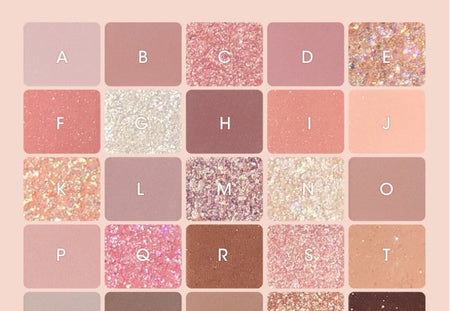 GOGO TALES - 25 Colors Eyeshadow Palette - Smoke Purple Rose, #201 Smoke Purple Rose - 29.5g, 191 g, 6955416222260