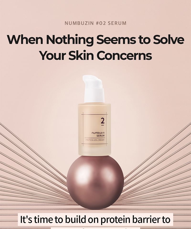 numbuzin - No.2 Protein 43% Creamy Serum, 50ml, 204 g, 8809652580784