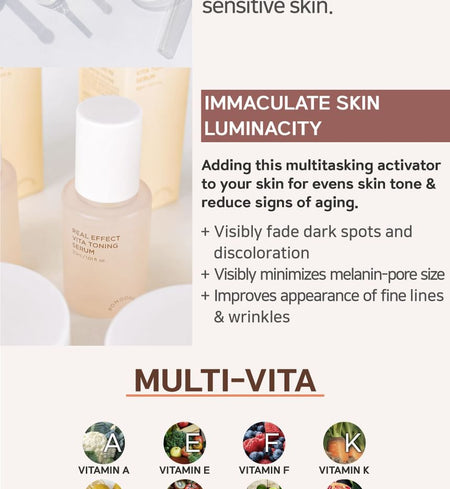 pong dang - Real Effect Vita Toning Serum, 30ml, 81 g, 8809397750770