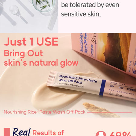 pong dang - Nourishing Rice-Paste Wash Off Pack, 8g x 12 pcs, 130 g, 8809397750879