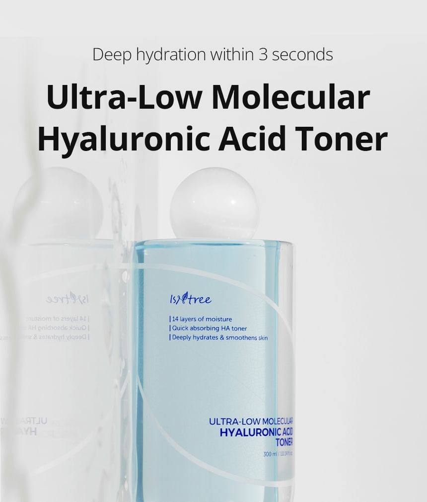 Isntree - Ultra-Low Molecular Hyaluronic Acid Toner, 300ml, 362 g, 8809800940637