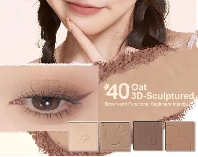 Judydoll - NEW 4 Shades Eyeshadow - Oat Cereals, #40 Oat Cereals - 5.3g, 52 g, 6976436773907