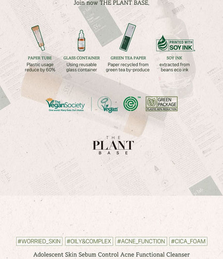 THE PLANT BASE - AC Clear Cica Cleansing Foam, 120ml, 160 g, 8809035146934