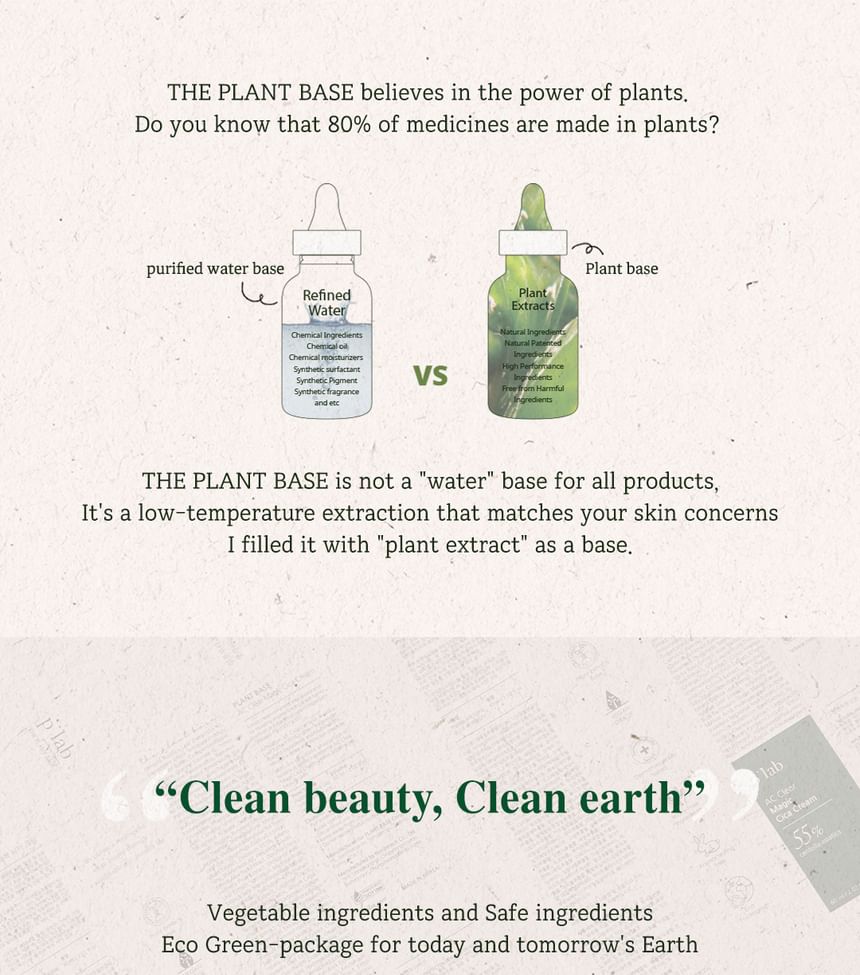 THE PLANT BASE - AC Clear Moisture Cica Cream, 100ml, 134 g, 8803348049302
