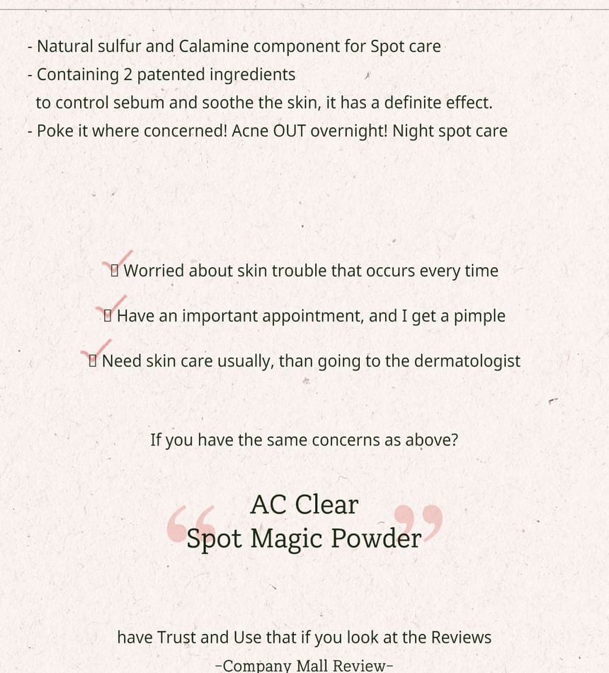 THE PLANT BASE - AC Clear Spot Magic Powder 20ml, 20ml, 91 g, 8803348043522