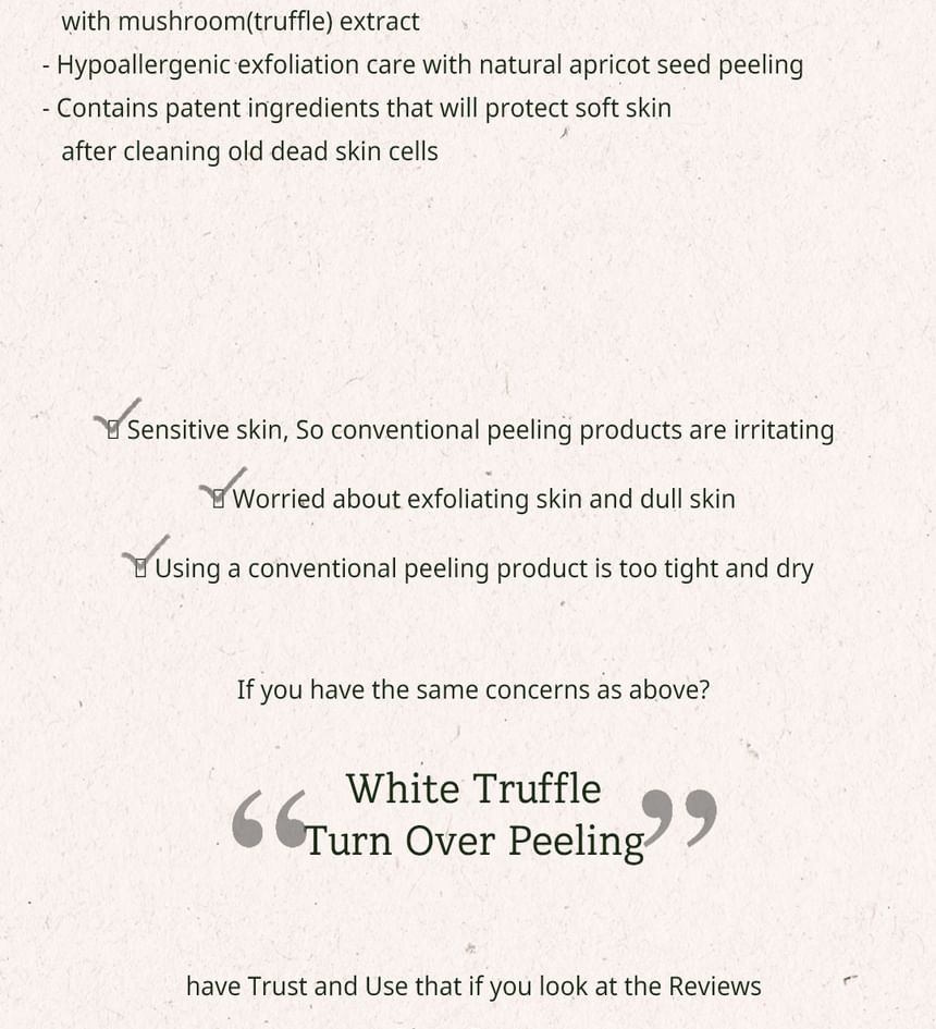 THE PLANT BASE - White Truffle Turn Over Peeling 50ml, 50ml, 80 g, 8806135308712
