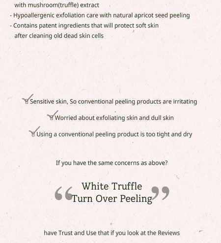 THE PLANT BASE - White Truffle Turn Over Peeling 50ml, 50ml, 80 g, 8806135308712