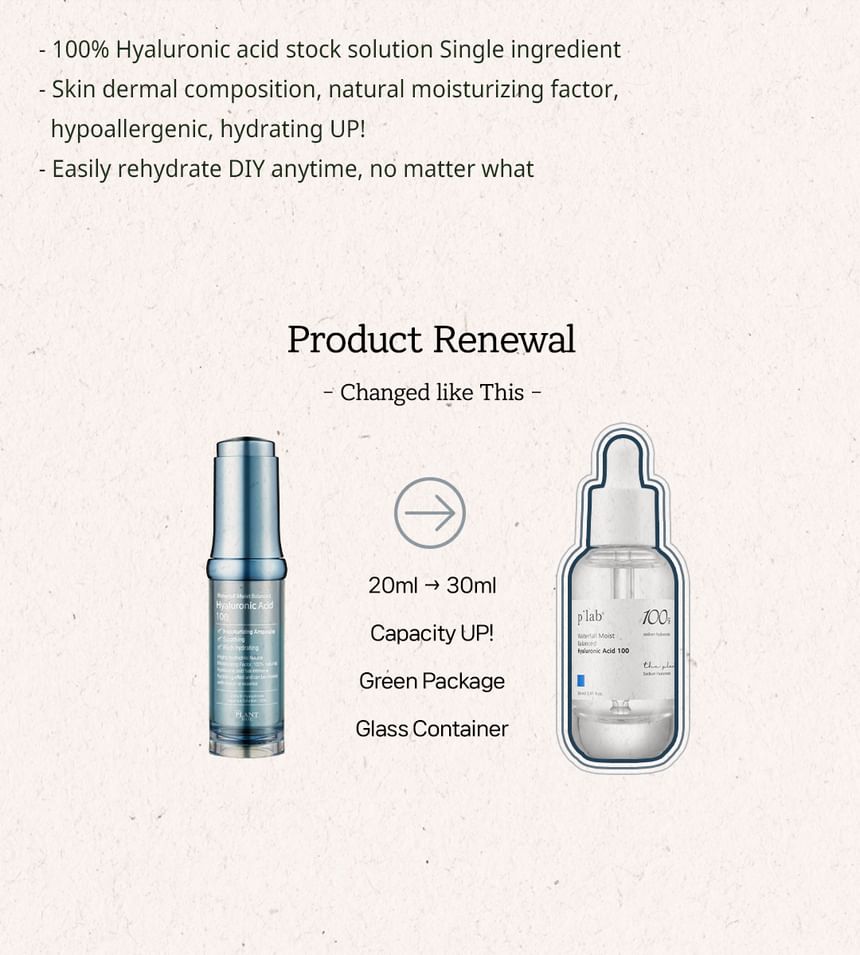 THE PLANT BASE - Waterfall Moist Balanced Hyaluronic Acid 100, 30ml, 144 g, 8809145478222