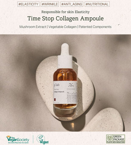THE PLANT BASE - Time Stop Collagen Ampoule, Renewed Version - 30ml, 148 g, 8809145478239