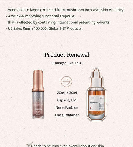 THE PLANT BASE - Time Stop Collagen Ampoule, Renewed Version - 30ml, 148 g, 8809145478239