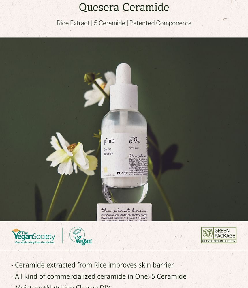 THE PLANT BASE - Quesera Ceramide Ampoule, 30ml, 148 g, 8809145478819