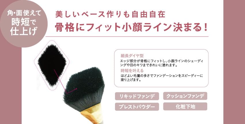 Beauty World - Felicela Tenon Speedy Foundation Brush, 1 pc, 60 g, 4573225282828