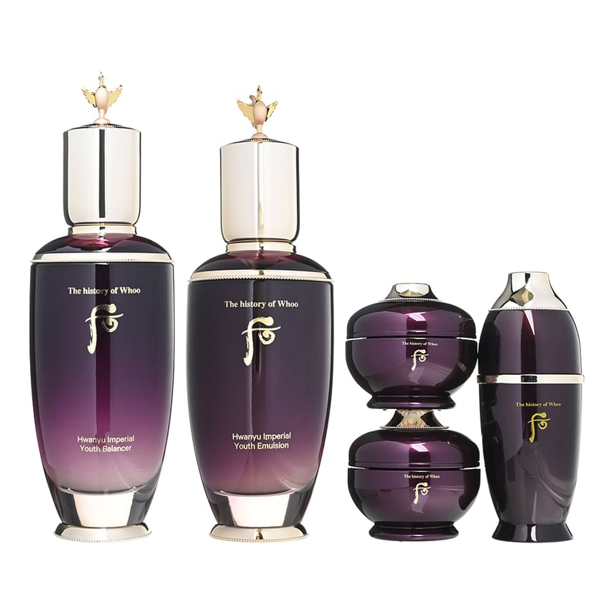 THE WHOO - Hwanyu Imperial Youth 2pcs Special Set, 5 pcs, 1500 g, 8809949480131