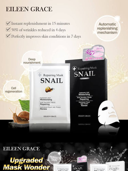 EILEEN GRACE - Snail Repairing Mask, 1 pc, 50 g, 4717002591950