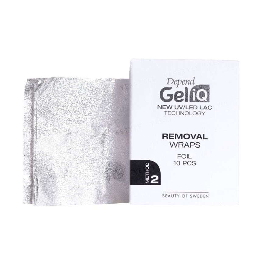 Depend Cosmetic - Gel iQ Removal Wraps Foil Method 2, 10 pcs, 20 g, 7391715029053