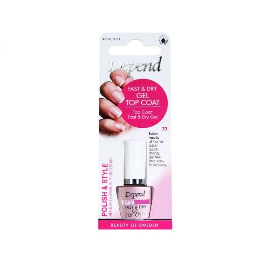 Depend Cosmetic - Fast Dry & Gel Top Coat, 8ml, 40 g, 7391715033517