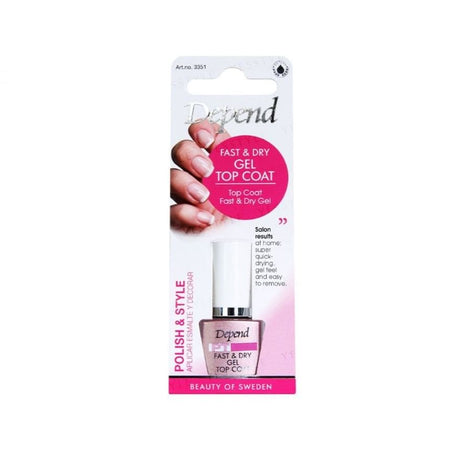 Depend Cosmetic - Fast Dry & Gel Top Coat, 8ml, 40 g, 7391715033517