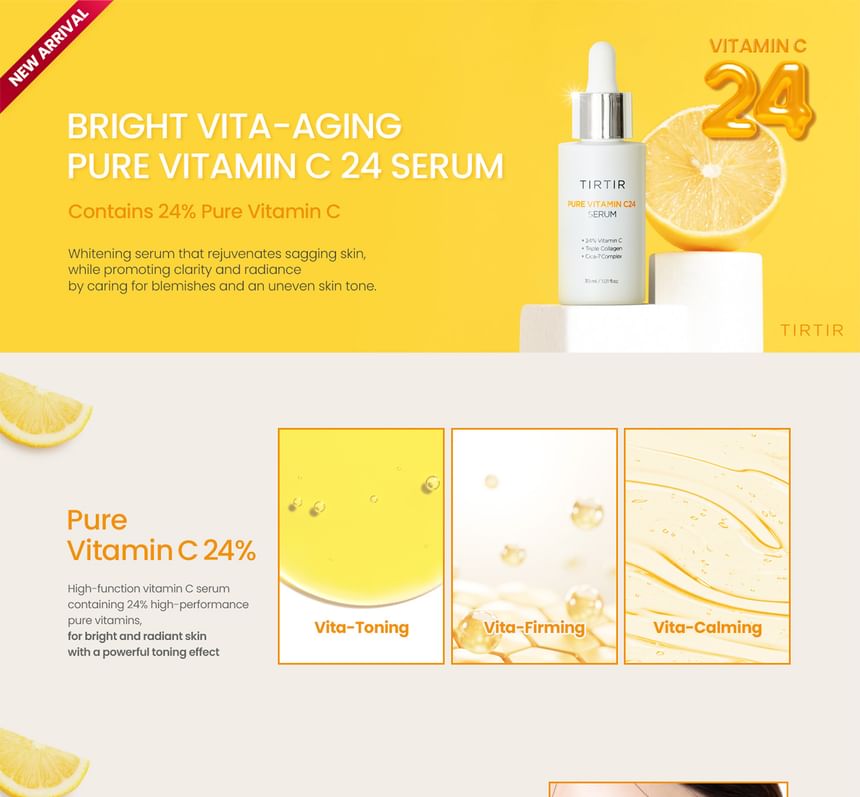 TIRTIR - Pure Vitamin C24 Serum, 30ml, 160 g, 8809928131184