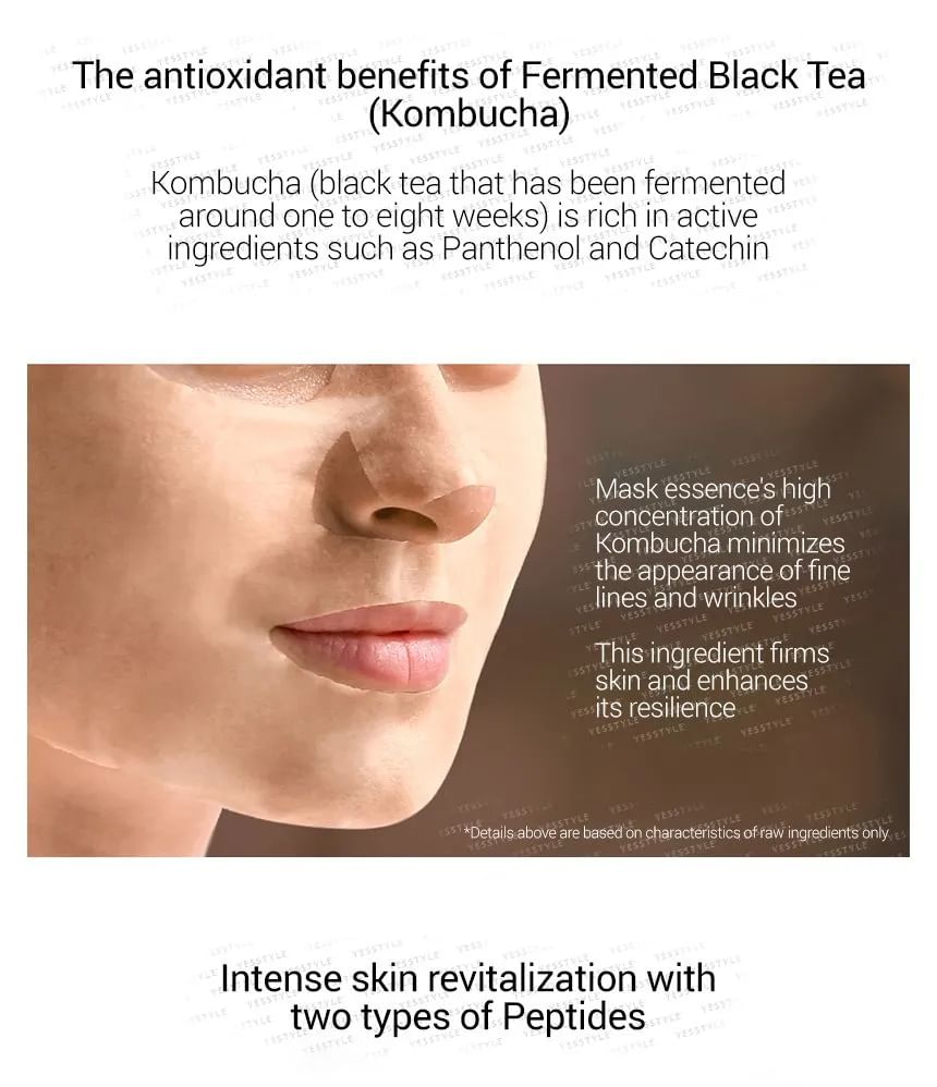 Pyunkang Yul - Black Tea Revitalizing Mask Pack Set, 25ml x 10 pcs, 348 g, 8809486681701