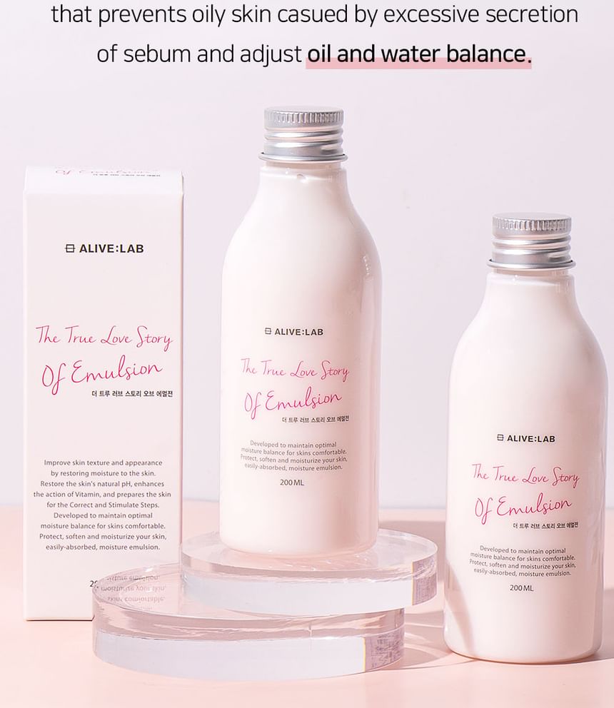 ALIVE:LAB - The True Love Story Of Emulsion, 200ml, 235 g, 8809083970338