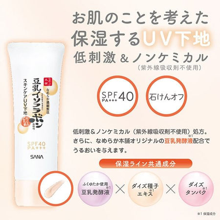 SANA - Soy Milk Moisture UV Base SPF 40 PA+++, 50g, 70 g, 4964596700767