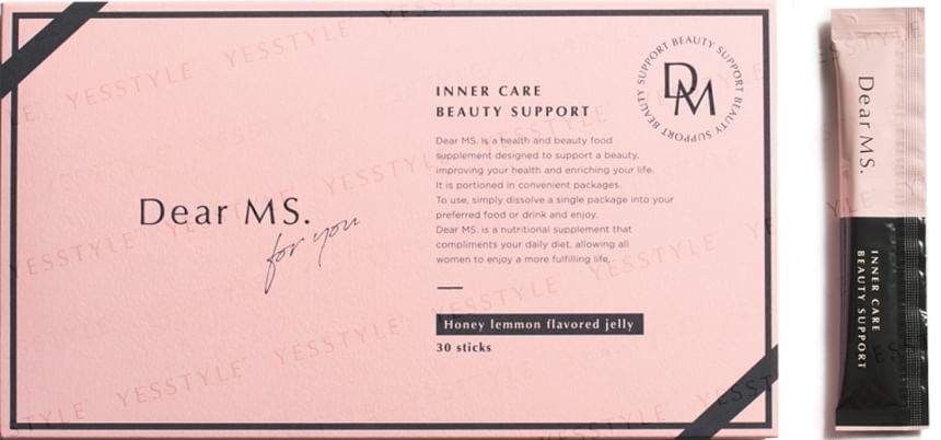 Nature Japan - Dear MS. Inner Care Beauty Support Honey Lemmon Flavored Jelly, 30 pcs, 150 g, 4582552360079
