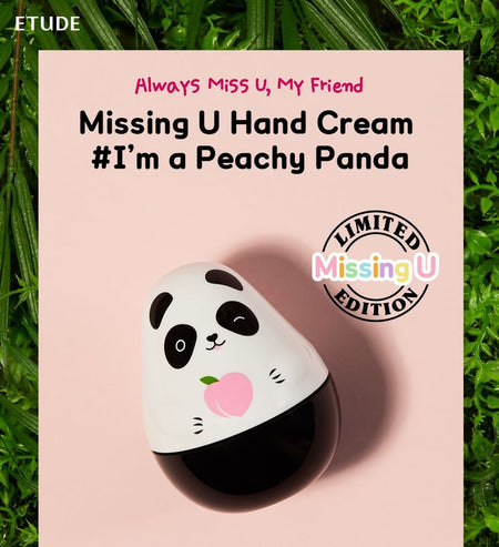 ETUDE - Missing U Hand Cream, I'm a Peachy Panda, 80 g, 8809820692080