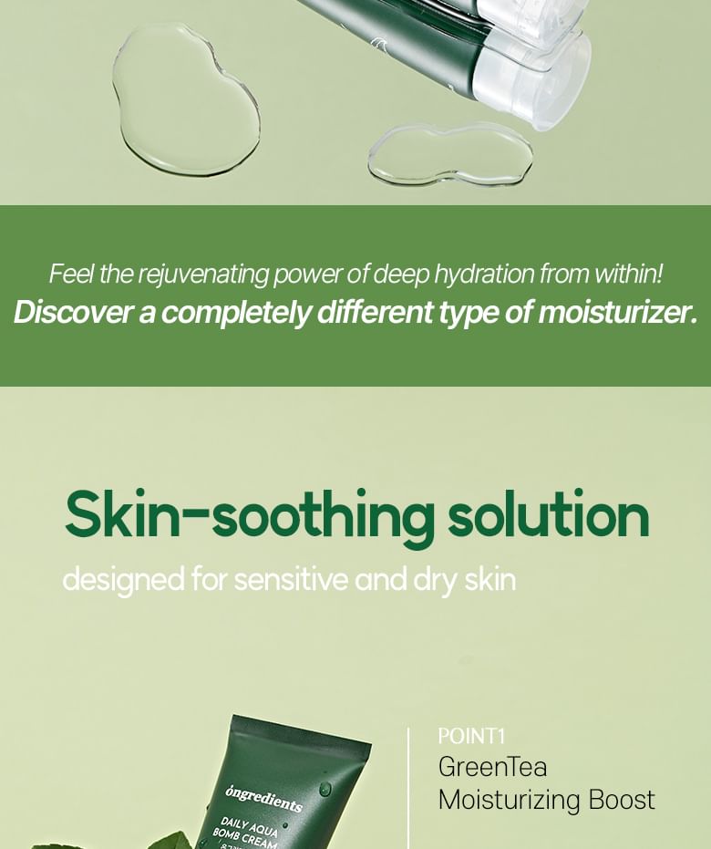 ongredients - Daily Aqua Bomb Cream Set, 2 pcs, 200 g, 8809884771325