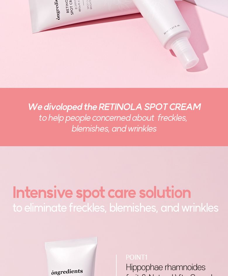 ongredients - Retinola Spot Cream Set, 3 pcs, 120 g, 8809884771318