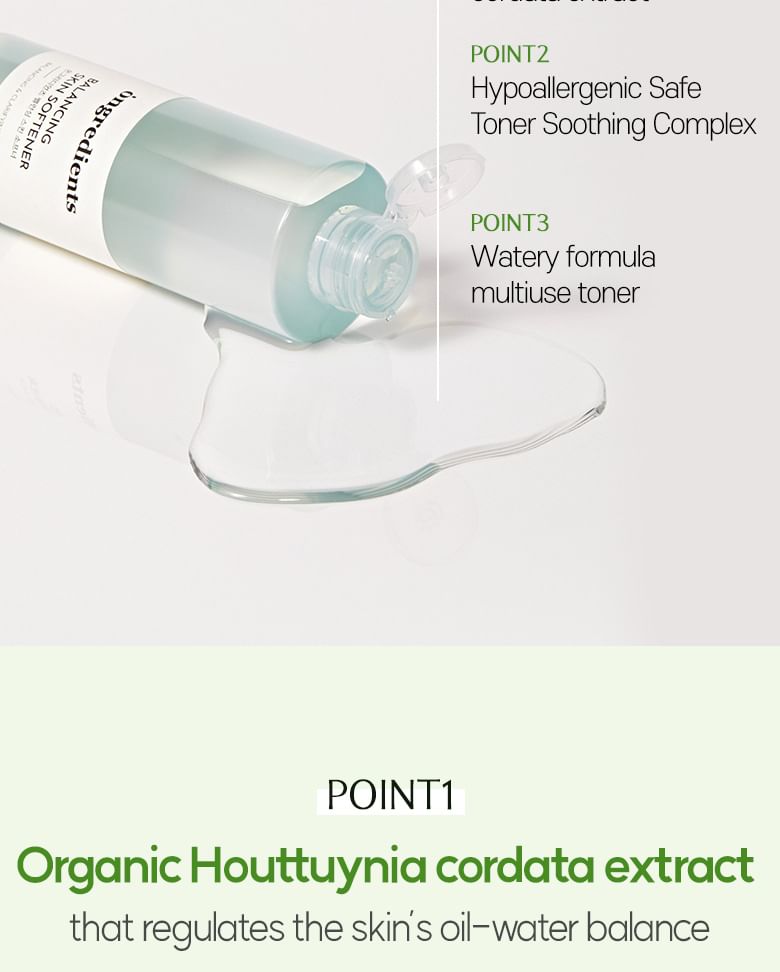 ongredients - Balancing Skin Softener, 250ml, 300 g, 8809884771196