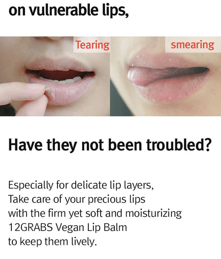 12 GRABS - Vegan Lip Balm, 4g, 18 g, 8809836240077