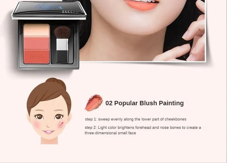 ZEESEA - Three-Color Concealer Blusher - Vigour Orange, #Vigour Orange - 5g, 79 g, 6974475775890