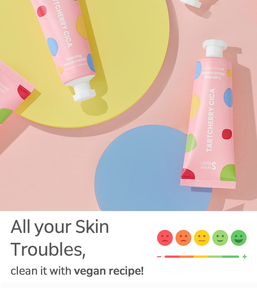 Sweeteen - Tartcherry Cica Calming Hand Cream, 50ml, 130 g, 8809706230221