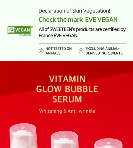 Sweeteen - Vitamin Glow Bubble Serum, 50ml, 130 g, 8809706230207