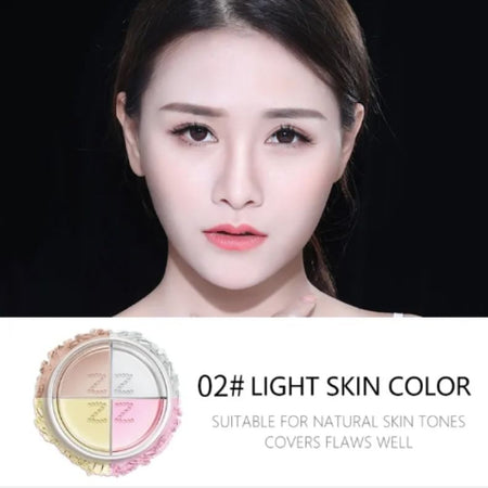 ZEESEA - 4 Color Loose Powder - Light Beige, #02 Light Beige - 10g, 81 g, 6974475772332