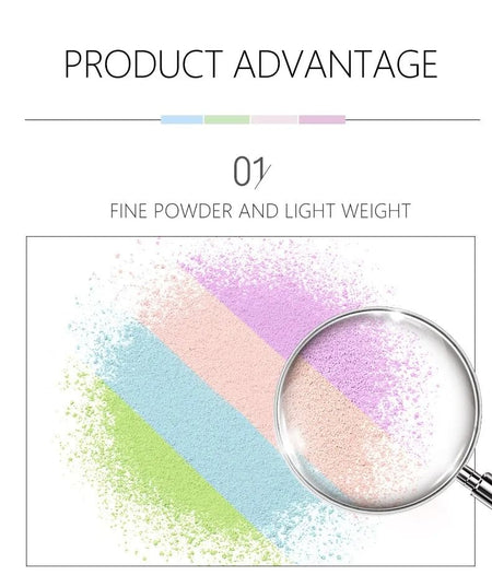 ZEESEA - 4 Color Loose Powder - Light Beige, #02 Light Beige - 10g, 81 g, 6974475772332