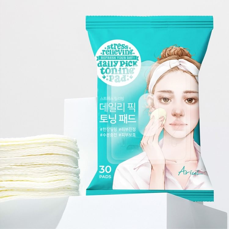 Ariul - Stress Relieving Daily Pick Toning Pad, 30 pcs, 74 g, 8809301766699