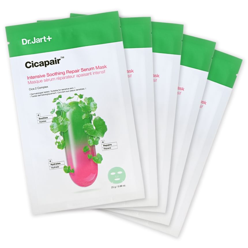 Dr. Jart+ - Cicapair Intensive Soothing Repair Serum Mask Set, 25g x 5 pcs, 195 g, 8809844997192