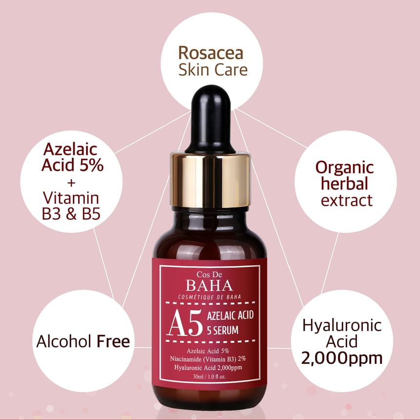 Cos De BAHA - A5 Azelaic Acid 5% Serum, 30ml, 66 g, 8809240319109