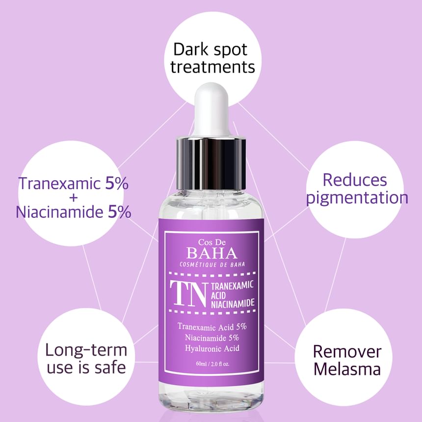 Cos De BAHA - TN Tranexamic Acid Niacinamide Serum Jumbo, 60ml, 89 g, 8809240318195