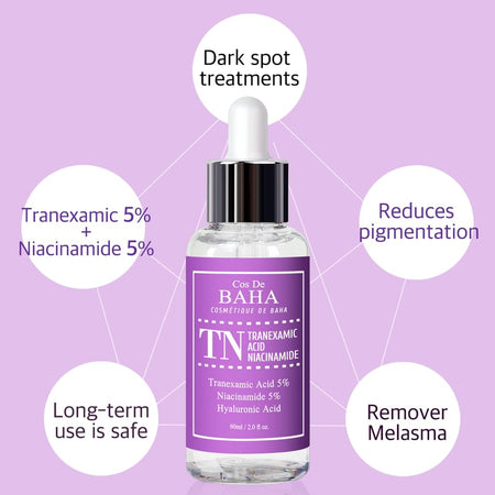 Cos De BAHA - TN Tranexamic Acid Niacinamide Serum Jumbo, 60ml, 89 g, 8809240318195