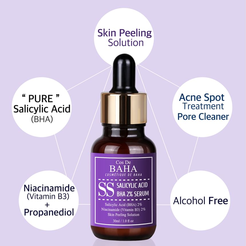 Cos De BAHA - SS Salicylic Acid 2% Serum, 30ml, 66 g, 8809240319093