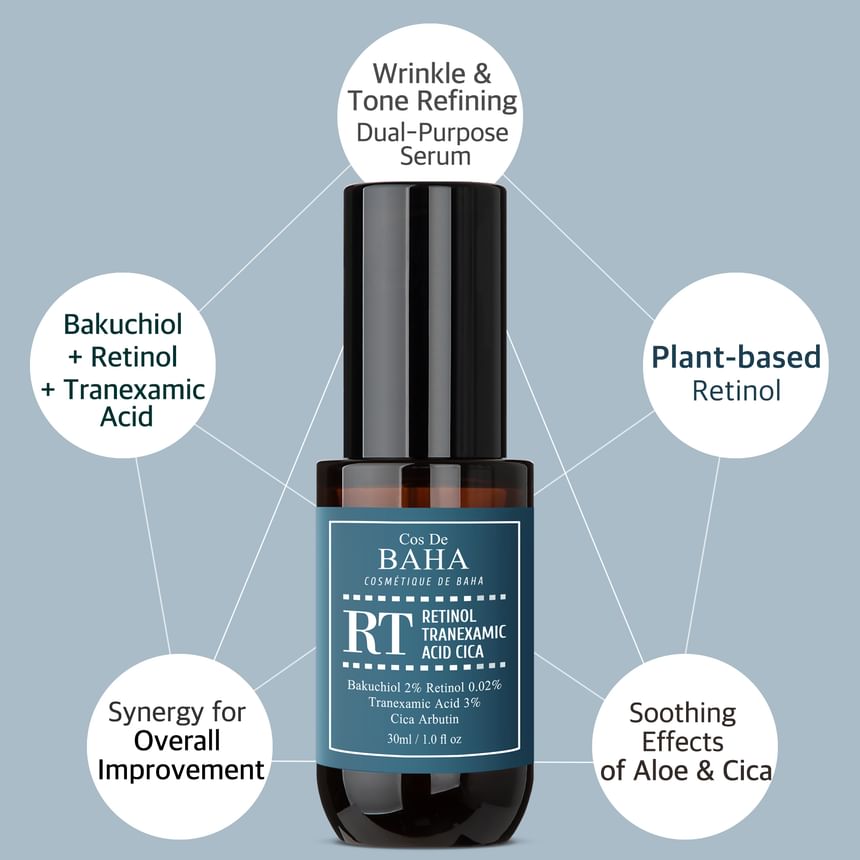 Cos De BAHA - RT Retinol Tranexamic Serum, 30ml, 90 g, 8809240319222