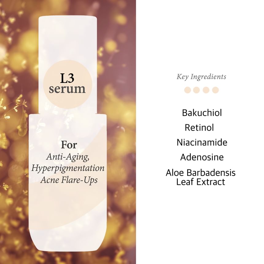 Cos De BAHA - L3 Bakuchiol & Retinol Serum, 30ml, 90 g, 8809240319147