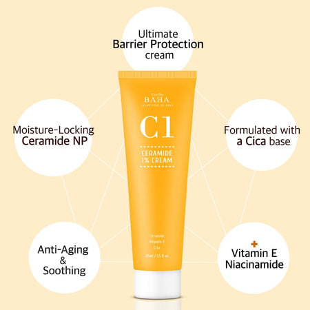 Cos De BAHA - C1 Ceramide 1% Cream, 45ml, 120 g, 8809240319239