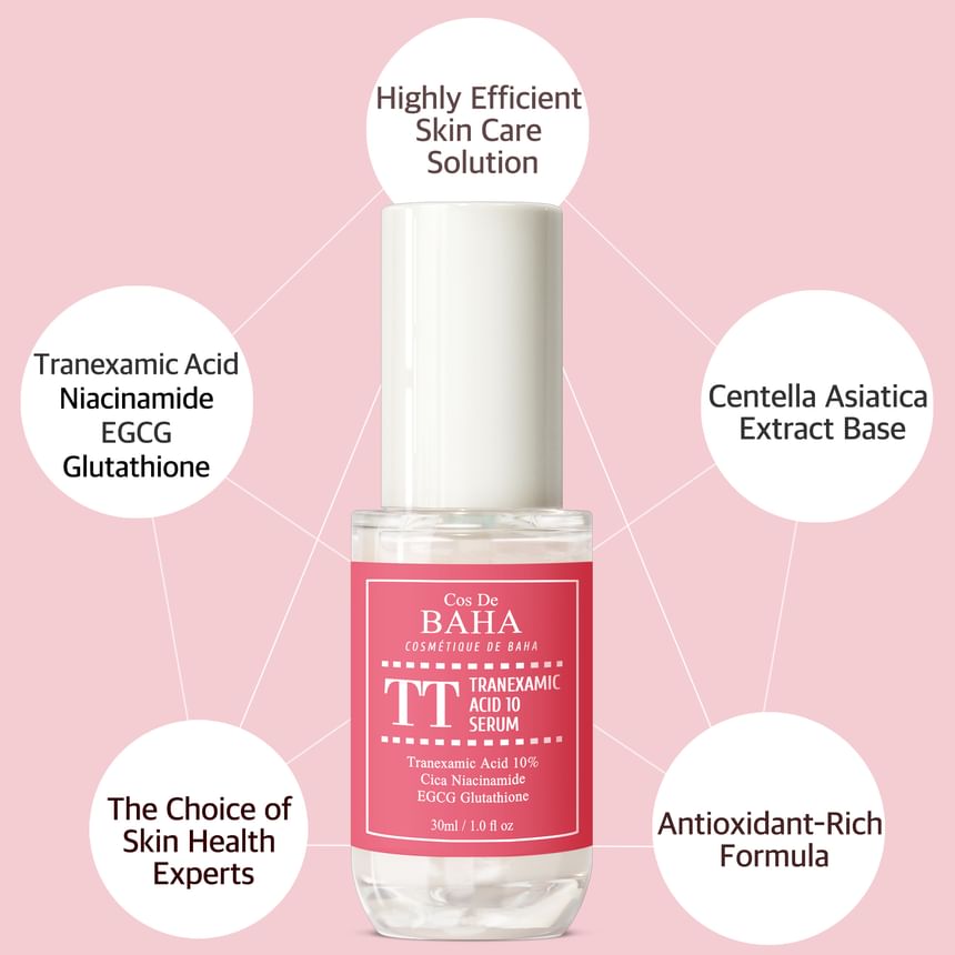 Cos De BAHA - TT Tranexamic Acid Facial Serum, 30ml, 91 g, 8809240319260